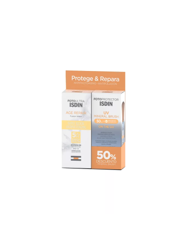 Kit Isdin Age Repair SPF50+ x50ml + Isdin Mineral Brush SPF50+ x2g