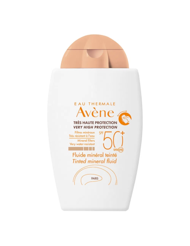 Avene Fotoprotector Fluido Mineral FPS50+ con color x40ml