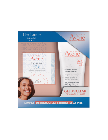 Kit Avene Hydrance Aqua-Gel Crema x50ml + Gel Micelar Desmaquillante x200ml