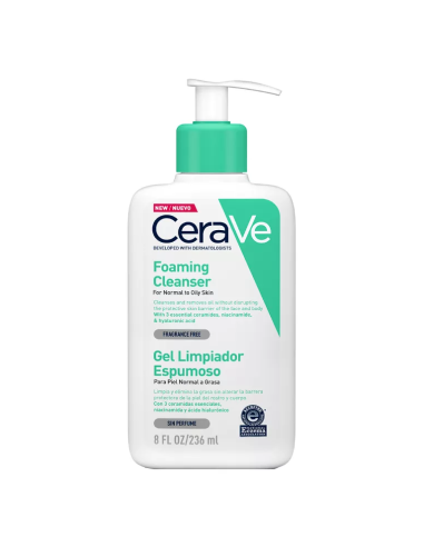 CeraVe Gel Limpiador Espumoso x236ml