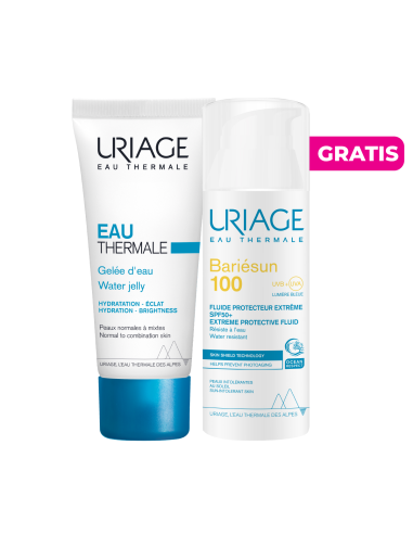 Kit Uriage Water Jelly x40ml + Gratis Bariesun 100 Fluido Protector Extremo SPF50+ x50ml