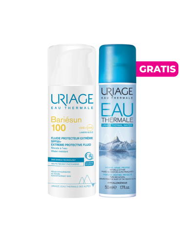 Kit Uriage Bariesun 100 Fluido Protector SPF50+ x50ml + Gratis Uriage Agua Termal Spray x50ml