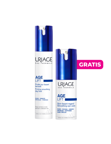 Kit Uriage Age Lift Fluído Antiarrugas x40ml + Gratis Age Lift Contorno de Ojos x15ml