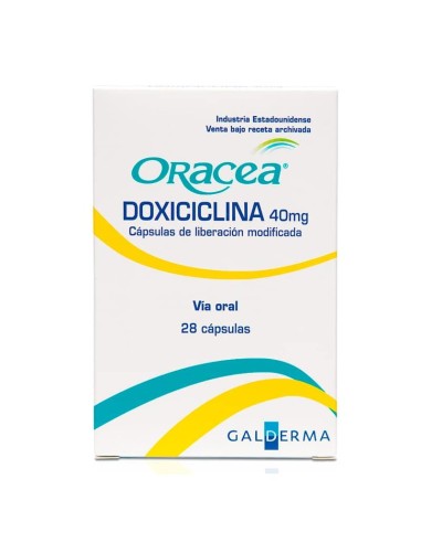 Oracea (Doxiciclina) x28 Cápsulas x40mg C/U