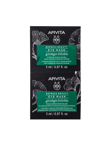 Apivita Express Beauty Eye Mask Ginkgo Biloba (2 Sachets)