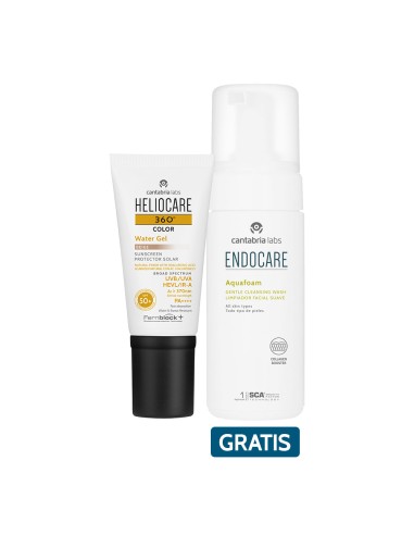 Kit Heliocare 360° Gel Oil-Free SPF50+ x50ml Gratis Endocare Aquafoam x125ml