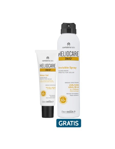 Kit Heliocare 360° Water Gel SPF50+ x50ml Gratis Heliocare 360° Spray Invisible x200ml