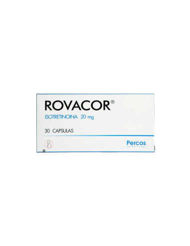 Rovacor (Isotretinoína) 20mg x30 Cápsulas