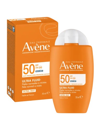 Avene Fotoprotector Ultra Mat Ultra Fluido Control Grasa FPS50+ x50ml