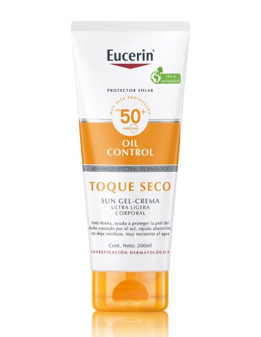 Eucerin Oil Control Sun Gel-Crema Corporal Toque Seco SPF50+ x200ml