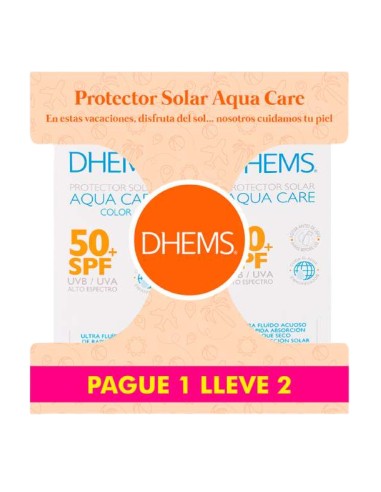 Kit Dhems Fotoprotector Aqua Care SPF50+ 2x1 x50ml