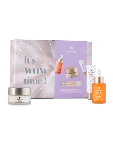 Sesderma Pack It's Wow Time Antiedad Sesvitamin-C5 Sérum x30ml + Retisil Crema Pro-Aging x50ml + Retisil Contorno de Ojos x15ml