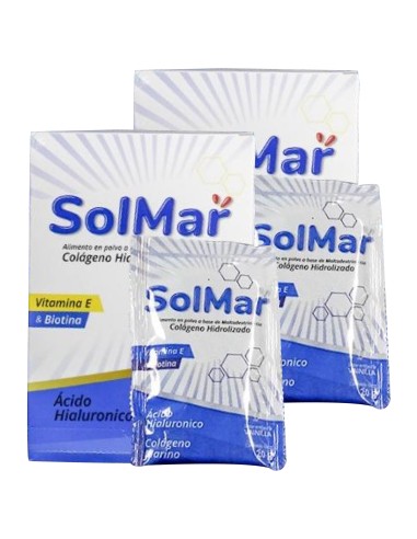 SolMar Colágeno Hidrolizado Marino x2 Cajas x25 Sobres c/u