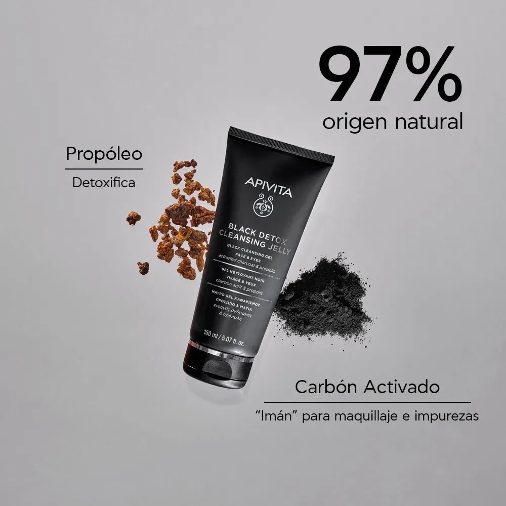 Apivita Black Detox Gel Limpiador Facial x150ml - TIENDA PIEL