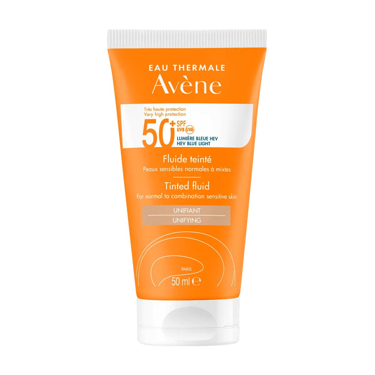 Avene Fotoprotector Fluido con Color SPF50+ x50ml - TIENDA PIEL