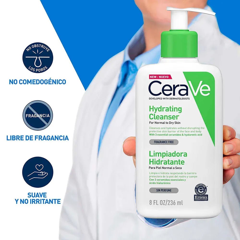 CeraVe Limpiador Facial Hidratante x236ml - TIENDA PIEL