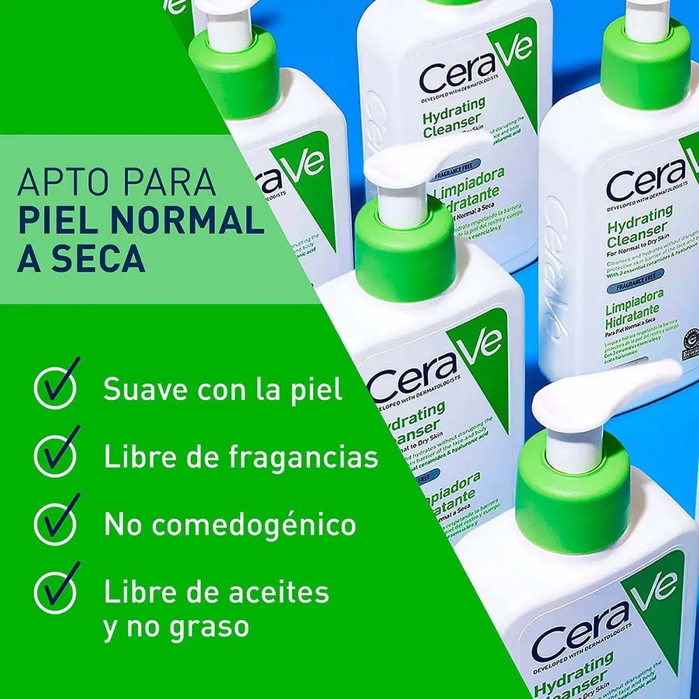 CeraVe Limpiador Facial Hidratante x236ml - TIENDA PIEL
