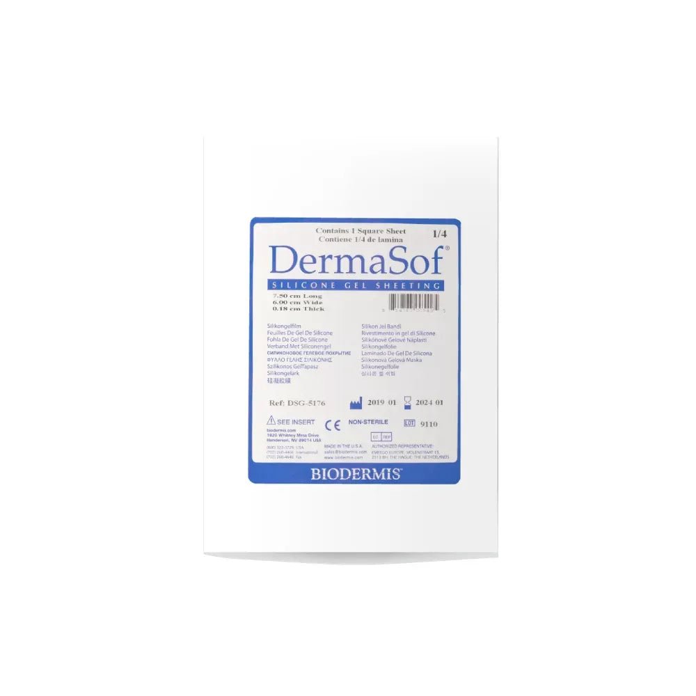 Dermasof Lámina de Silicona Pequeña 1/4 7.50cm x 6cm - TIENDA PIEL