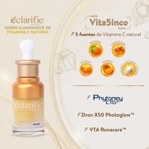 Epidermique Eclarifie Suero Iluminador de Vitamina C x30ml - TIENDA PIEL