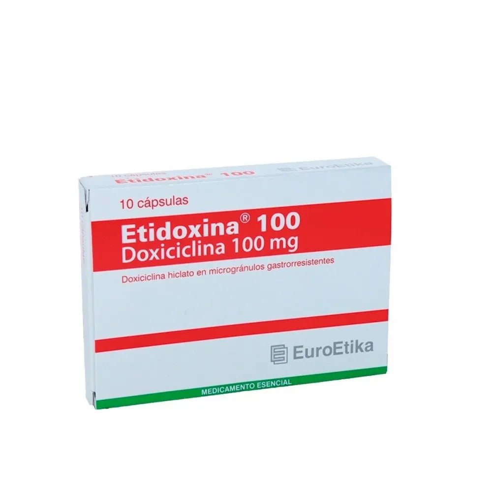 Etidoxina (Doxiciclina) 100MG X 10 CAP - TIENDA PIEL