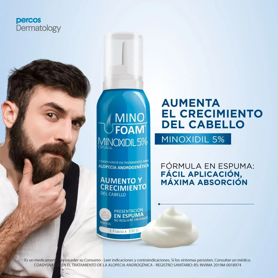 PERCOS Minofoam Minoxidil 5% Espuma x 100grms