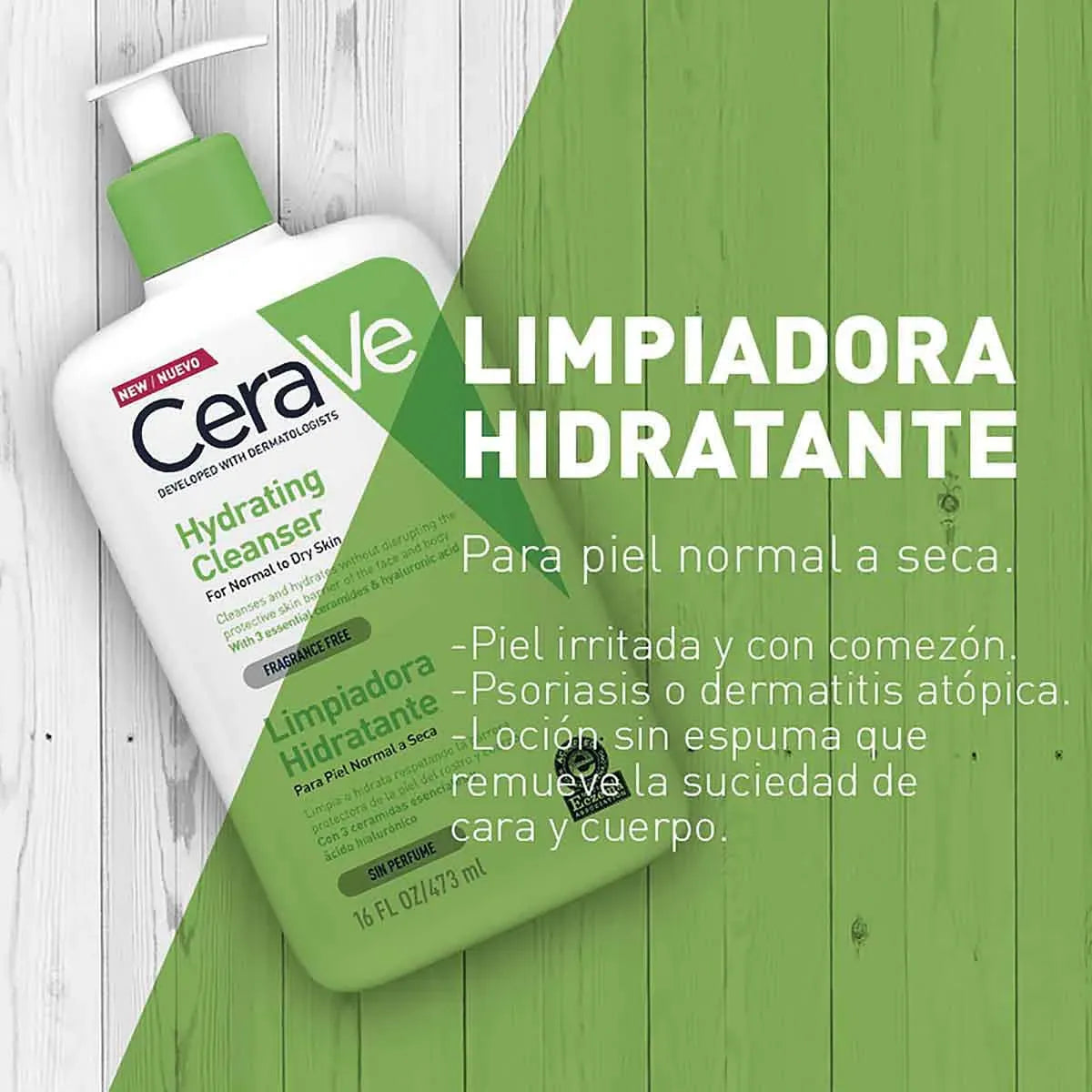 CeraVe Limpiador Facial Hidratante x473ml
