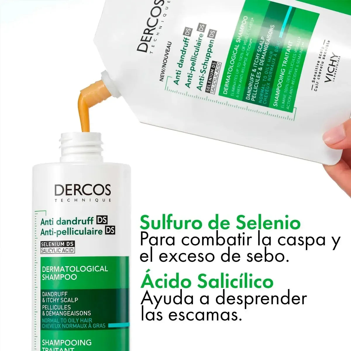 Vichy Dercos Shampoo Anticaspa DS Refill x390ml