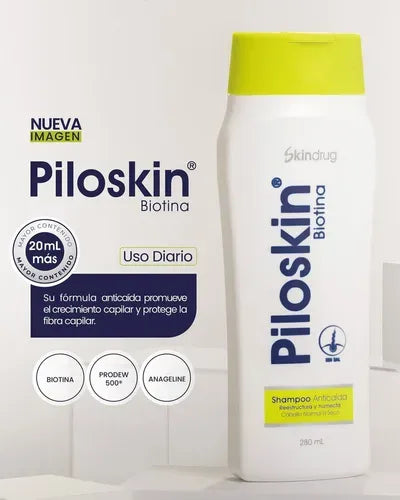 Skindrug Piloskin Shampoo Anticaída Uso Diario x280ml