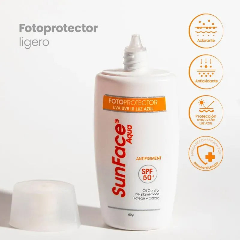Pharmaderm Sunface Agua Antipigment SPF 50+ x60gr