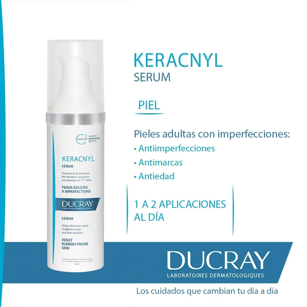 Ducray Keracnyl 3 en 1 Sérum Anti-imperfecciones x30ml