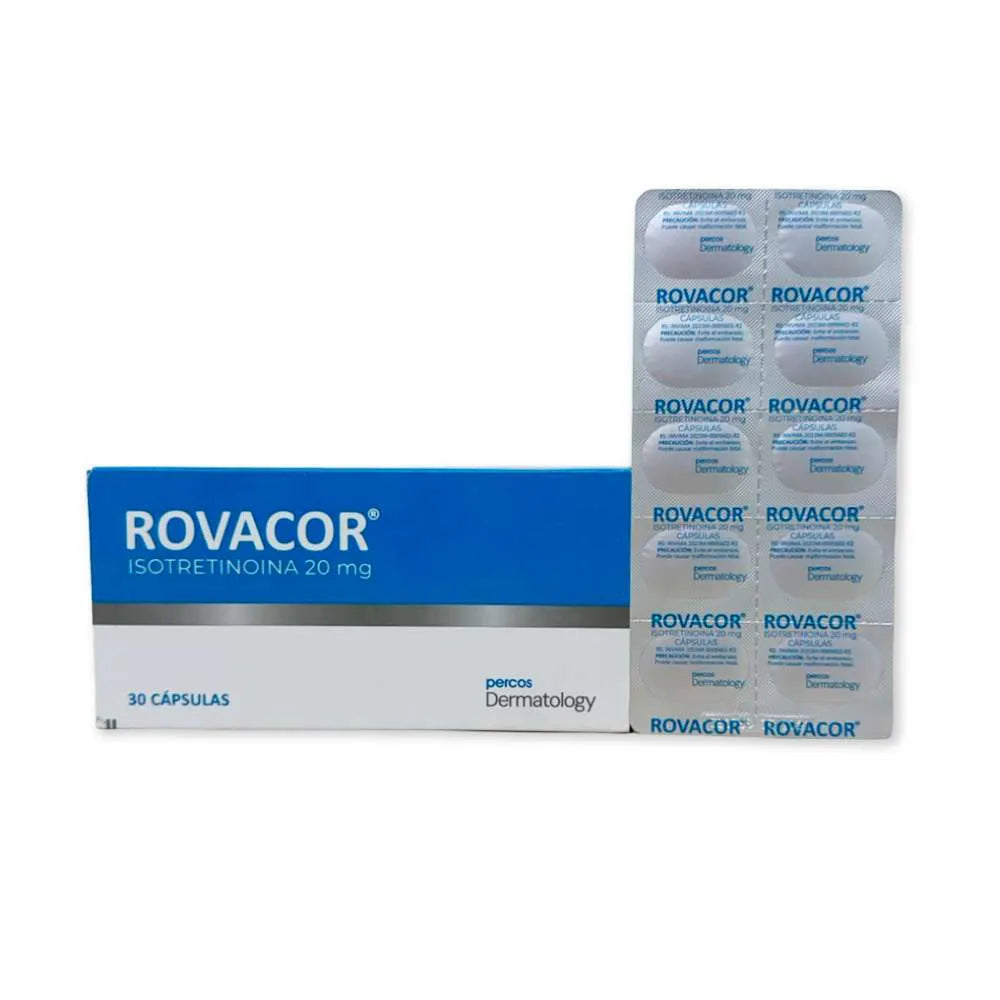 Percos Rovacor 20mg X 30 Capsulas (Isotretinoína)