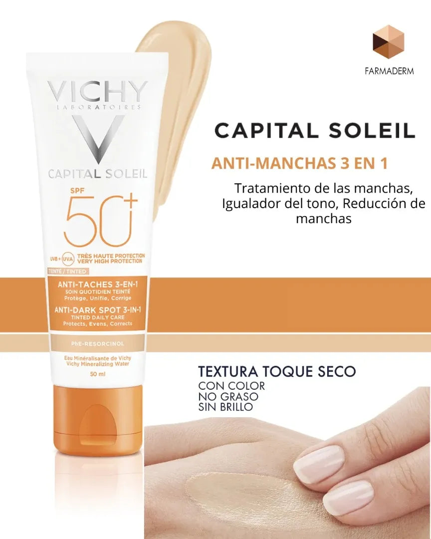Vichy Capital Soleil Protector solar Vichy antimanchas Spf 50+