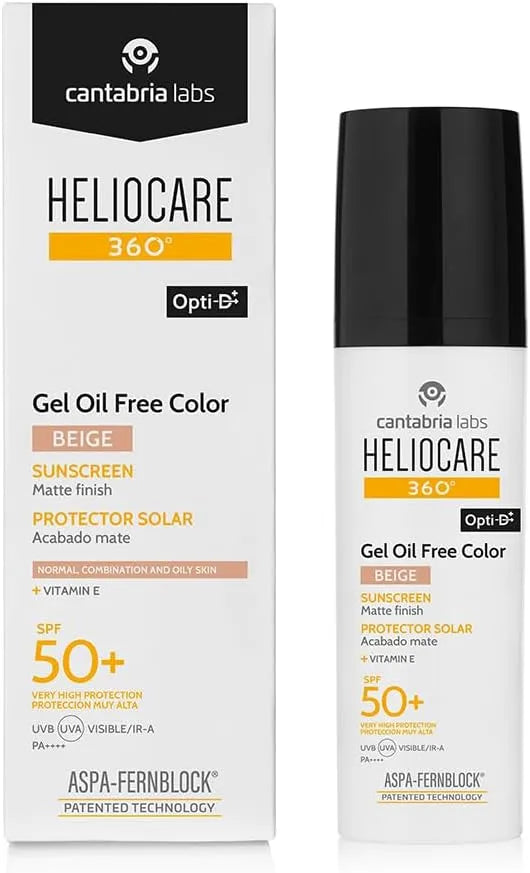 Heliocare 360° Fotoprotector Gel Oil Free Color Beige SPF50+ x50ml