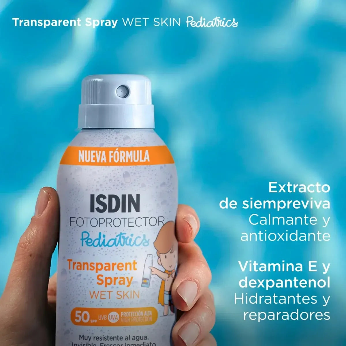 Isdin Fotoprotector Transparent Spray Wet Skin Pediatrics SPF50+ x250ml