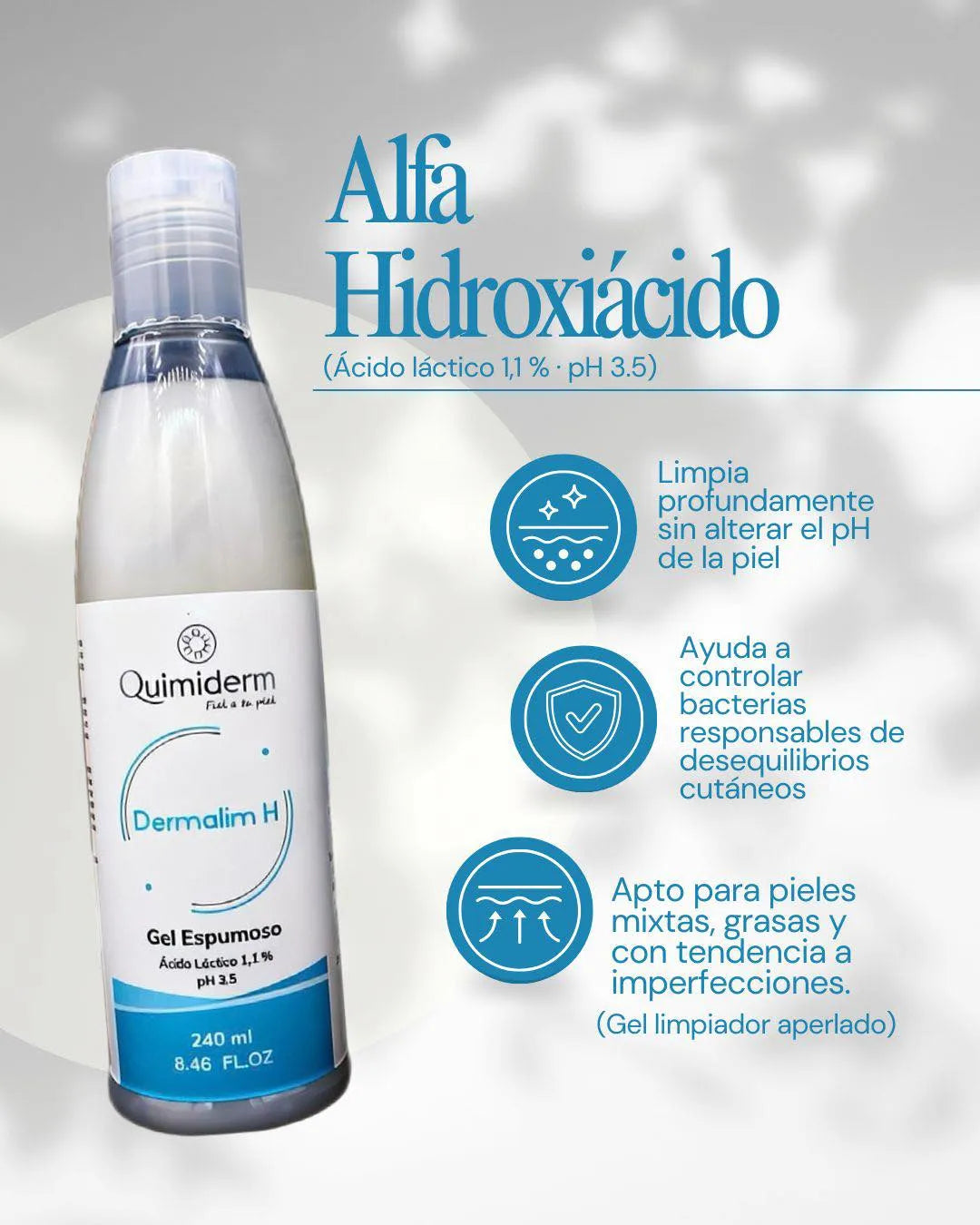 Quimiderm Dermalim-H Gel Espumoso x240ml