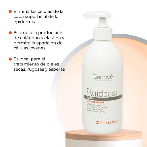 Genové Fluidbase Rederm Loción 10% AHA x250ml