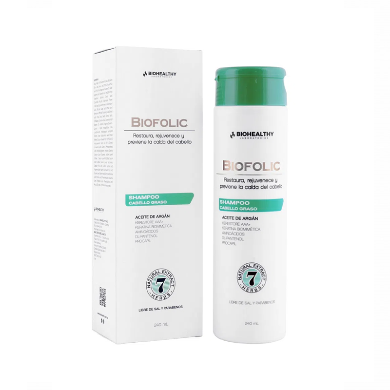 Biohealthy Biofolic Champú Cabello Graso x240ml