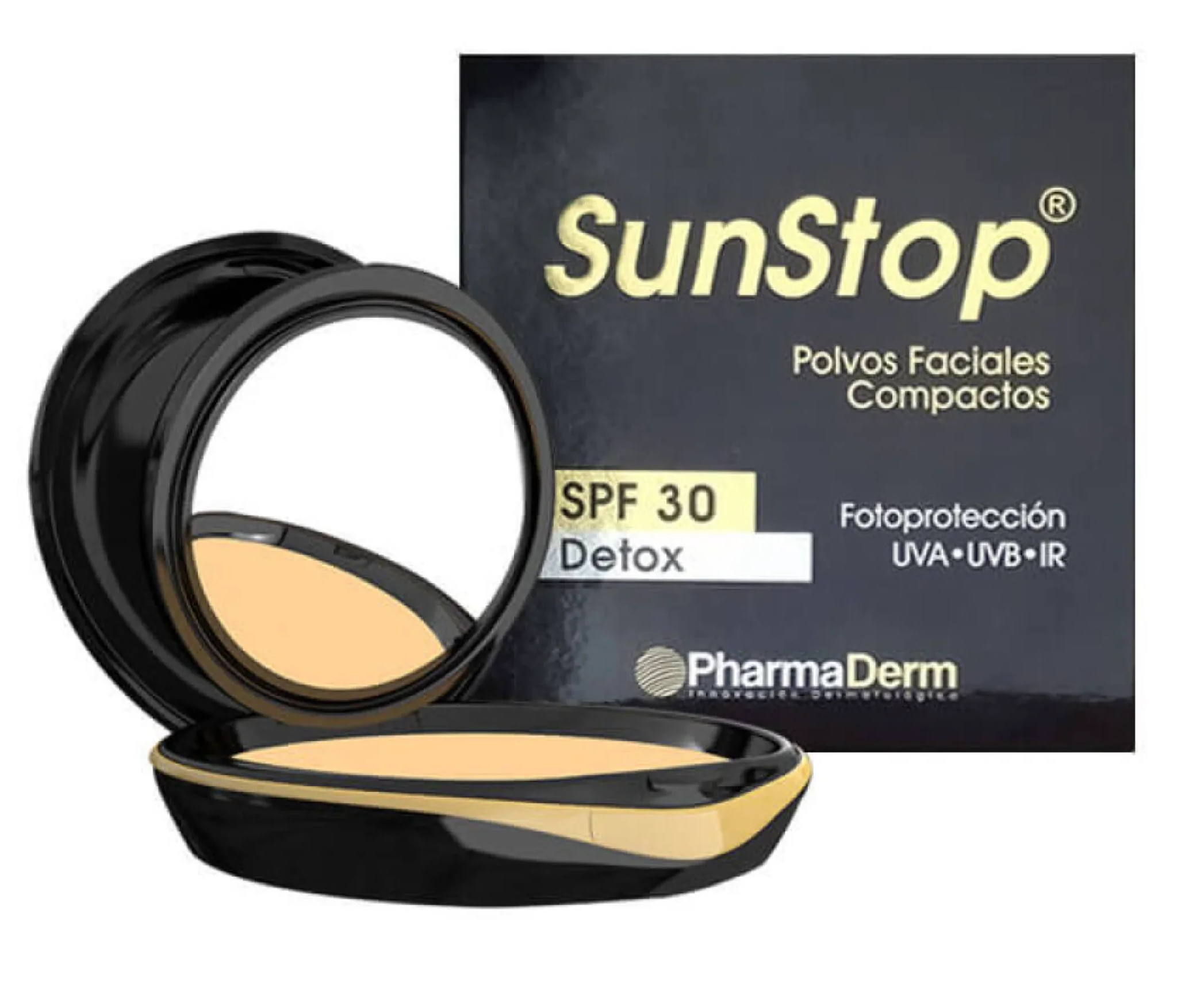 Pharmaderm Sunstop Polvos Trigueños SPF 30 x10g