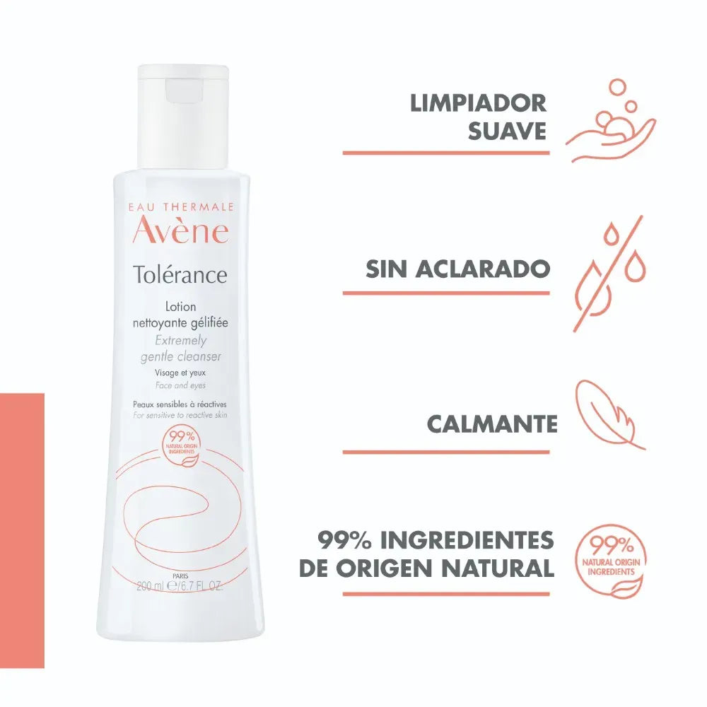 Avene Tolérance Loción Limpiadora Gelificada x200ml