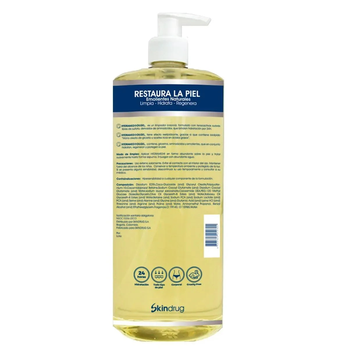Skindrug Hydramed Oil Gel Dermolimpiador x1Lt