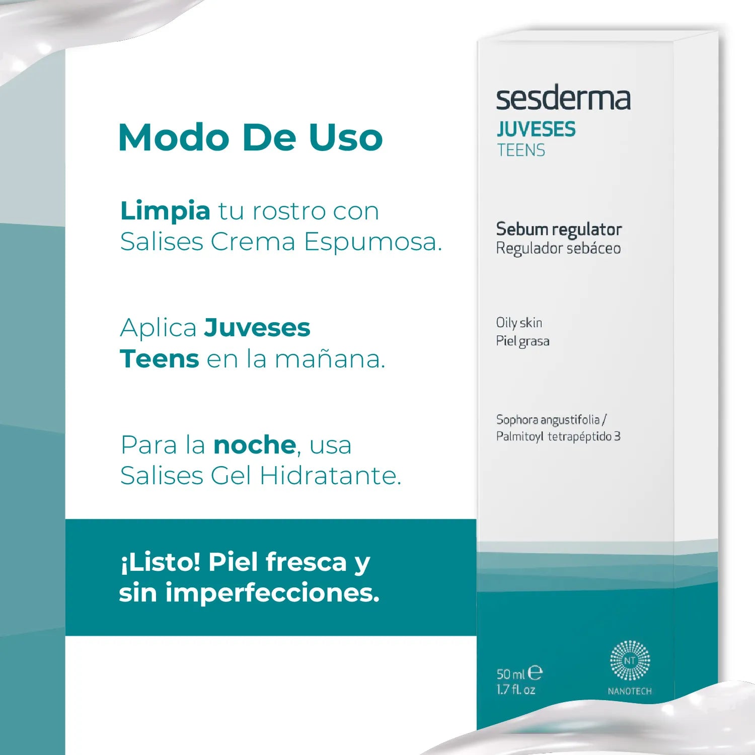Sesderma Juveses Teens Regulador Sebáceo x50ml