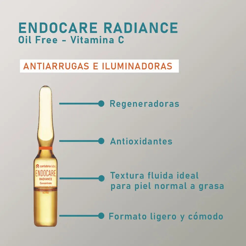 Endocare Radiance Concentrate Ampollas Iluminadoras x14 Ampollas x1ml c/u