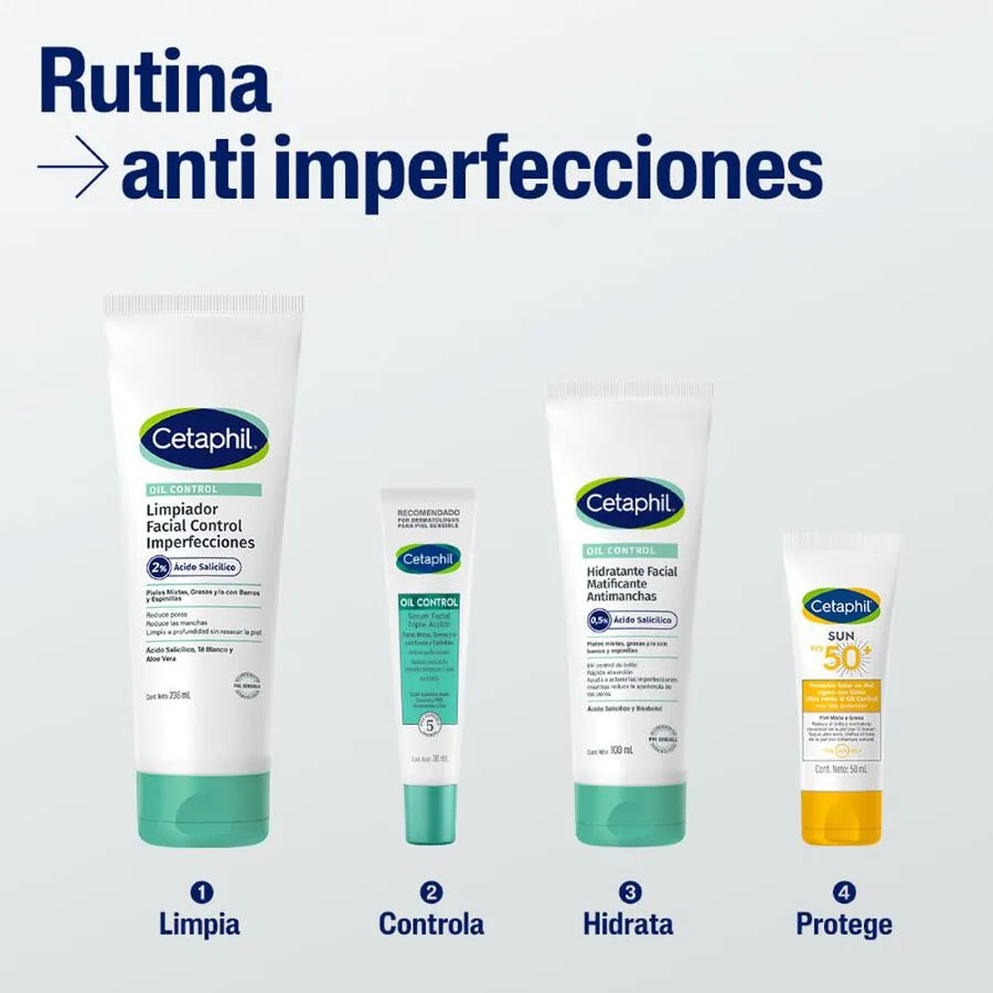 Cetaphil Oil Control Limpiador Facial Anti-Imperfecciones x236ml