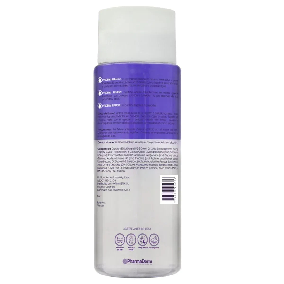Pharmaderm Synderm Biphasic Desmaquillante x240g -Outlet