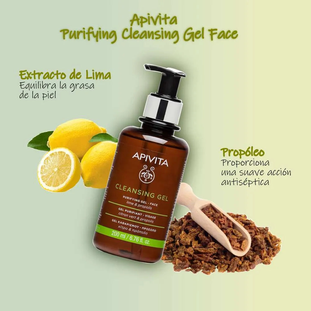 Apivita Purifyng Cleasing Gel Face x200ml