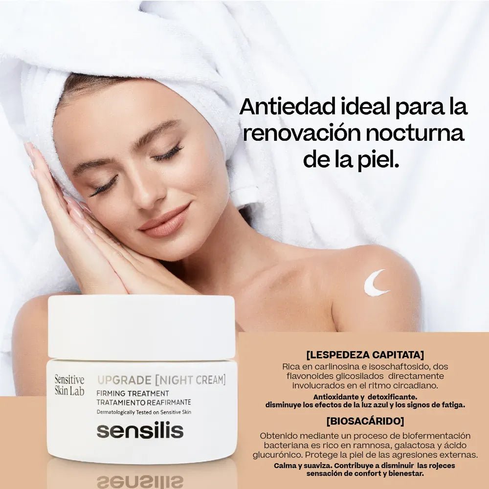 Sensilis Upgrade Crema de Noche Tratamiento Reafirmante x50ml - TIENDA PIEL
