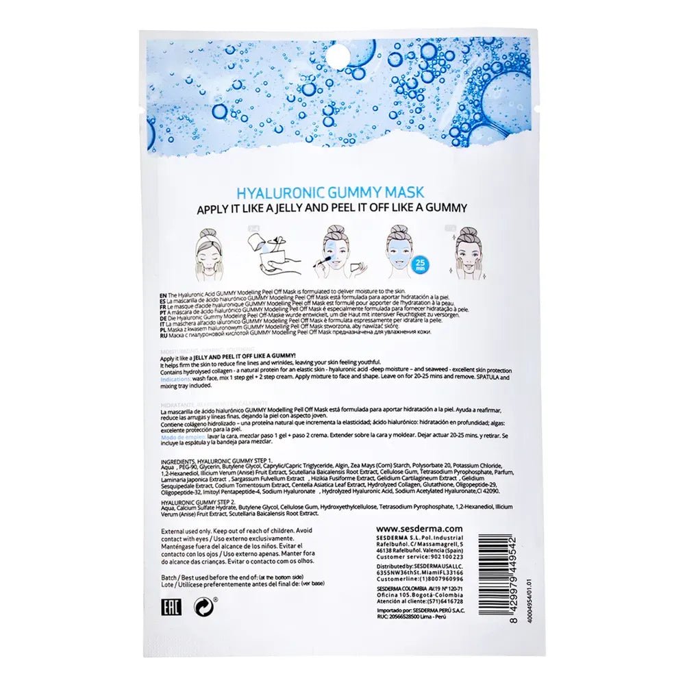 Sesderma Beauty Treats Mascarilla facial hidratante Hyaluronic Gummy Mask x50gr - TIENDA PIEL