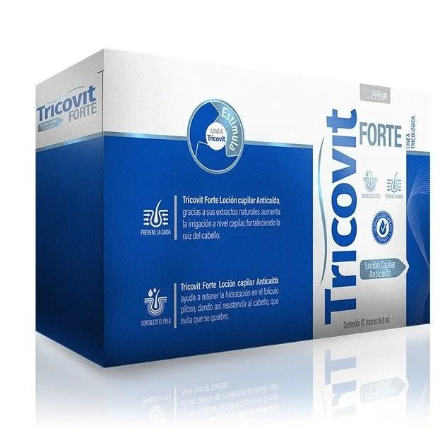 Tricovit Forte Loción Capilar Anticaída X 10 Frascos - TIENDA PIEL